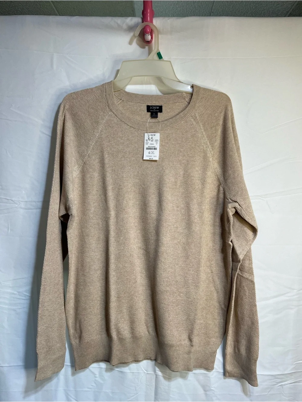 J. Crew Men’s Crewneck Sweater in Beige - Picture 2 of 4